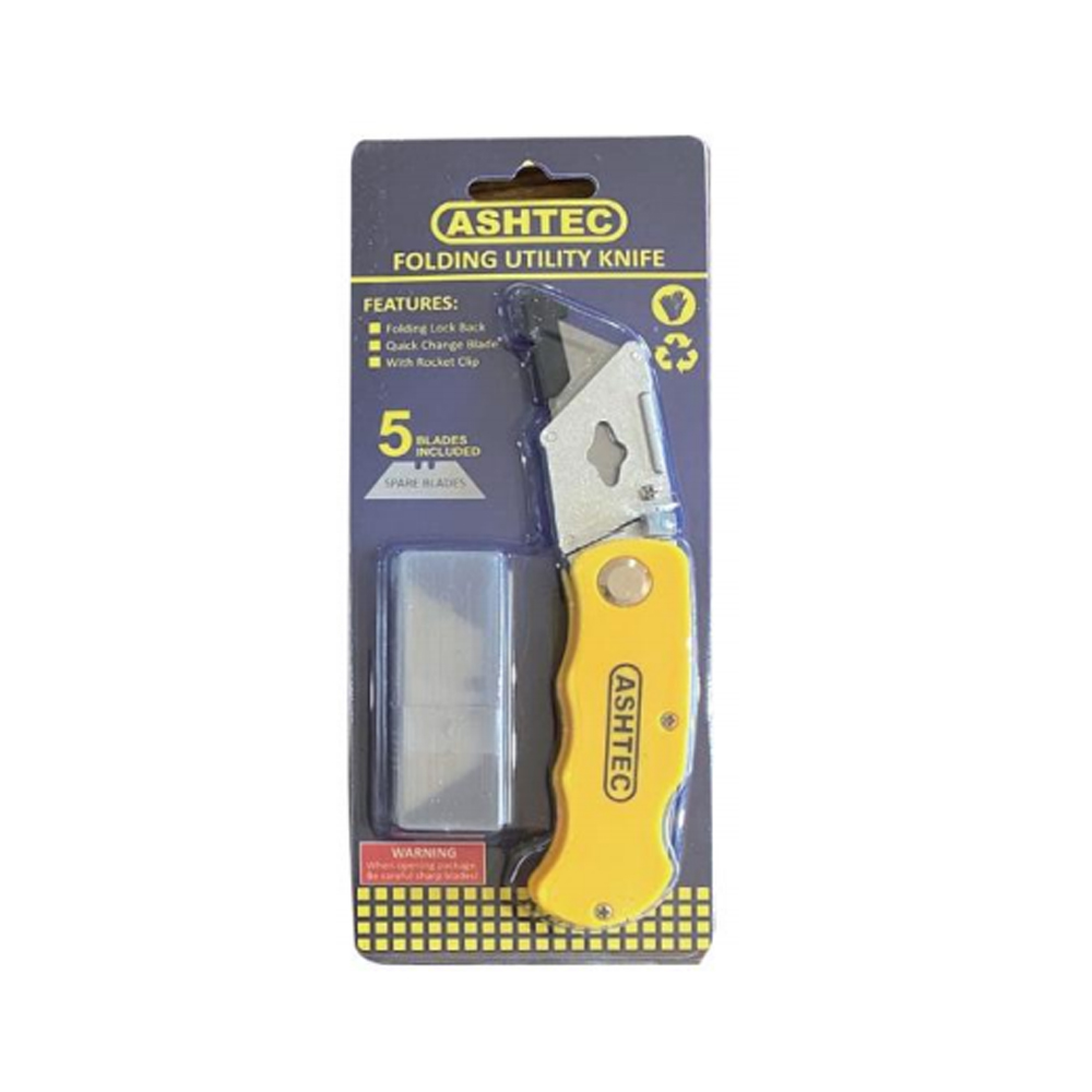ABS Plastic Handle Folding Utility Knife