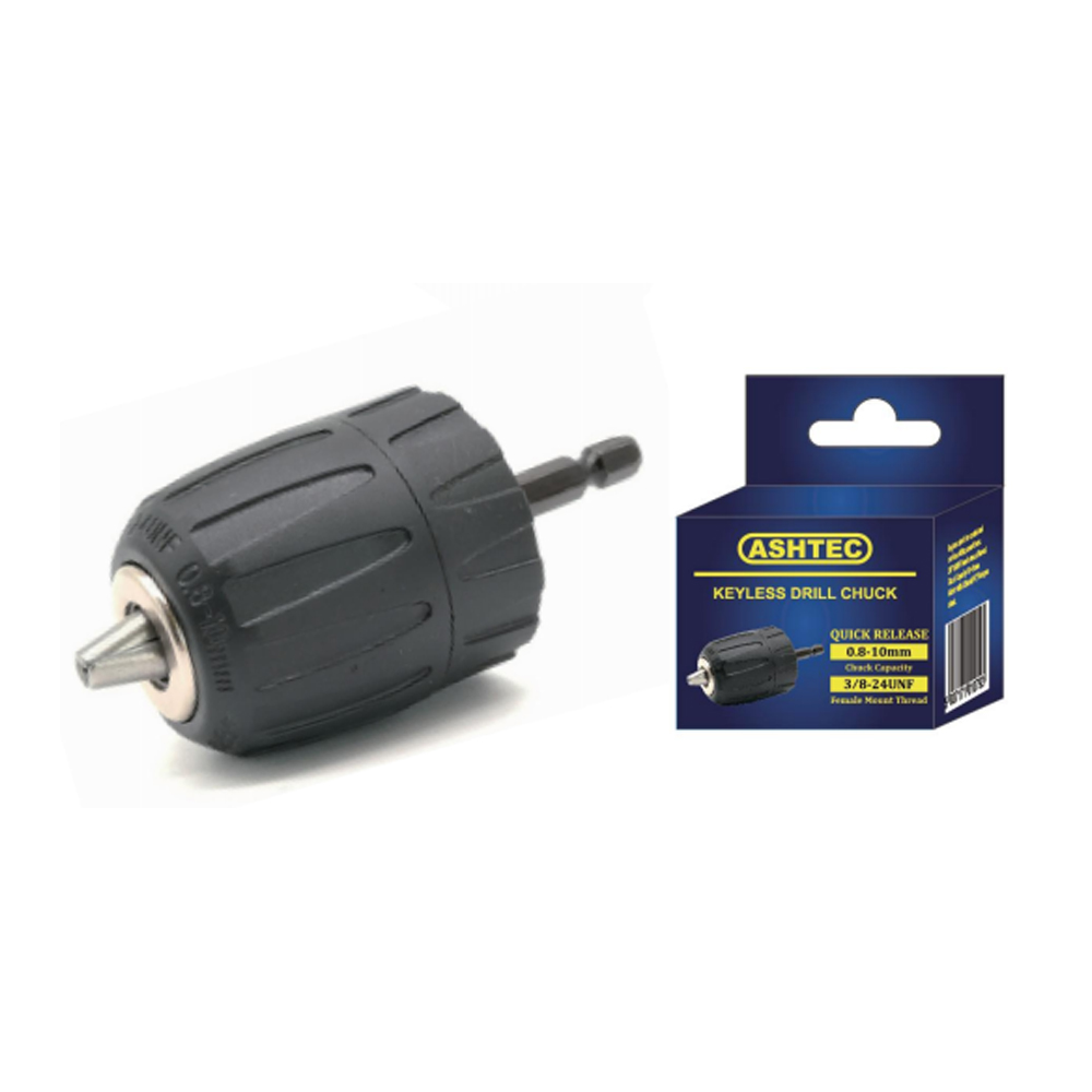 1/4” Shank Quick Release Keyless Drill Chuck