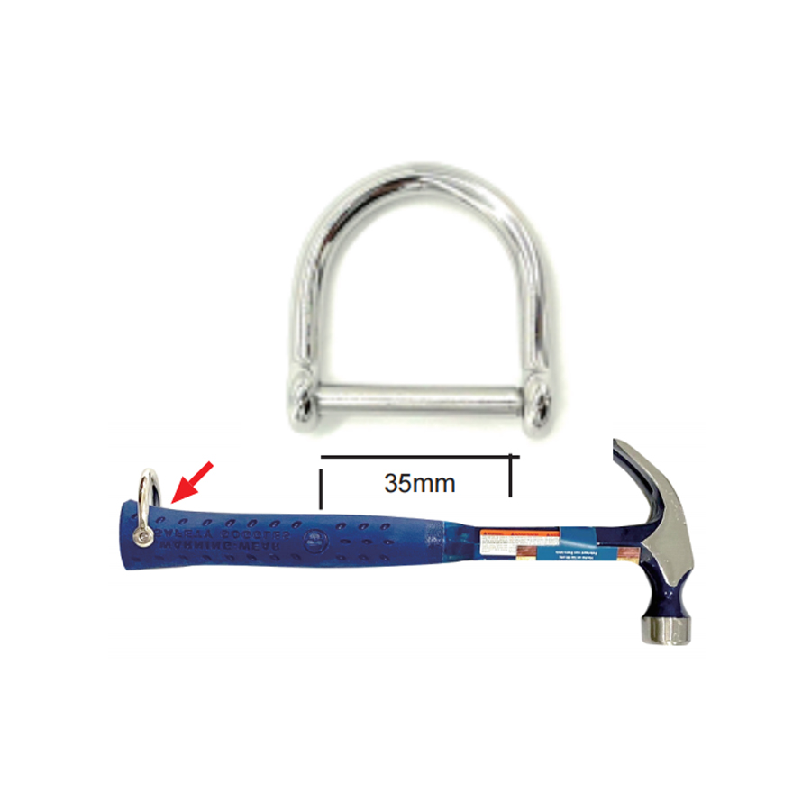 Stainless Steel D Locking Ring.