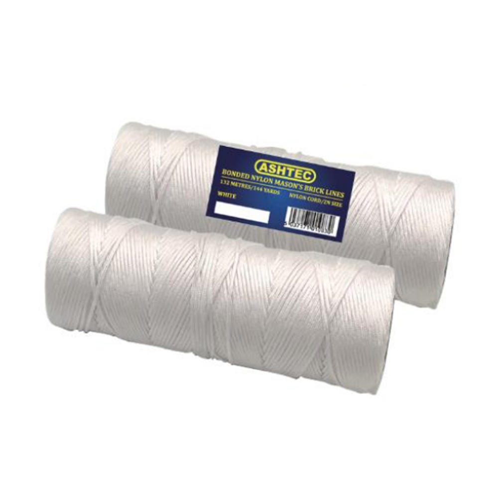 White Colour Nylon Braided Brick Line 152m/500ft